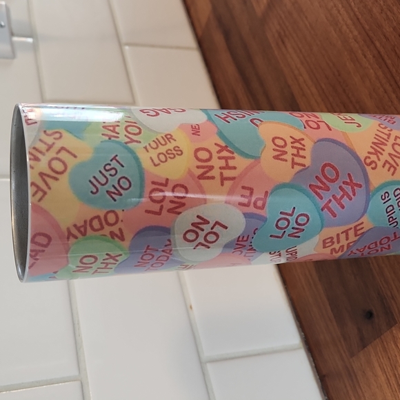 20 oz love heart Travel mug - Picture 2 of 4